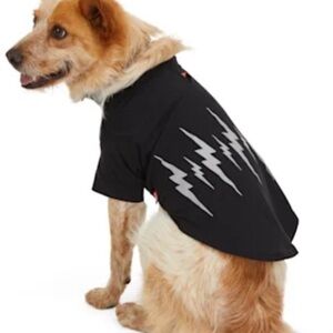 NWT reflective lightening bolt dog tee t-shirt XXXL